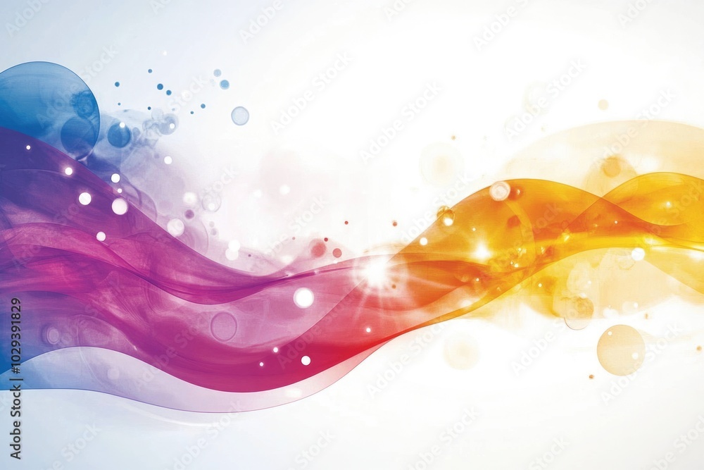 Poster futuristic abstract artwork design with modern geometric shapes and bright gradient background for c