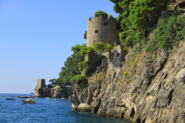 positano tower, amalfi coast, italy