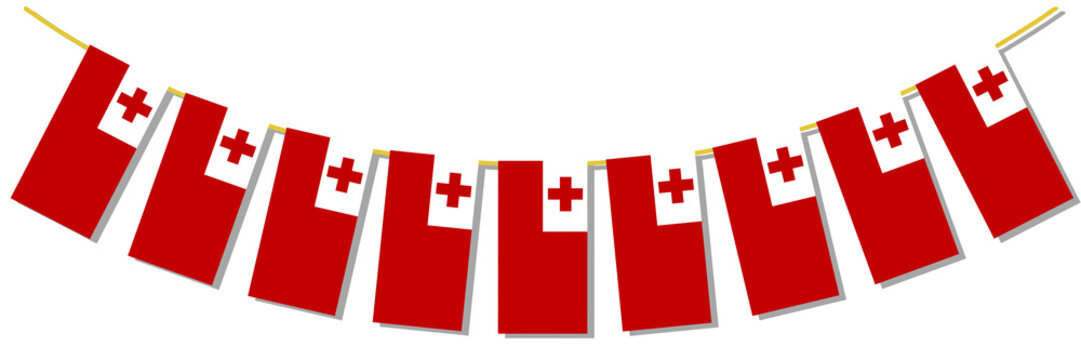 tonga flag, country flag, country flag of tonga, tonga, flag, bunting, bunting flag, bunting flag of tonga isolated on white, bunting flag of tonga png, png, sticket