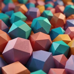 Obraz premium pile of colorful colored cubes