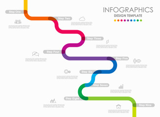 Infographic design template with place for your data. Vector illustration.