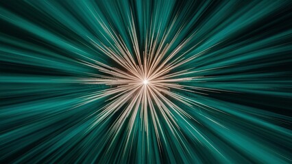 Naklejka premium Dramatic Light Burst Against Deep Teal Background