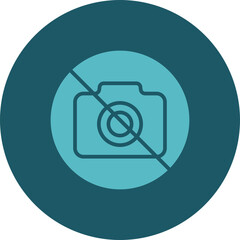 No Camera Icon Design