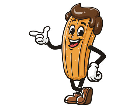 recommend clip art: Churros Cartoon Mascot Illustration Character Vector Clip-art Hand-drawn Logo Design