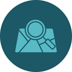 Search Map Icon Design