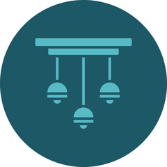 Ceiling Lamp Icon Design