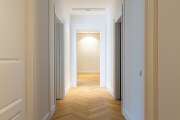 Obraz premium Contemporary Entryway with Minimalist Design and Parquet Flooring