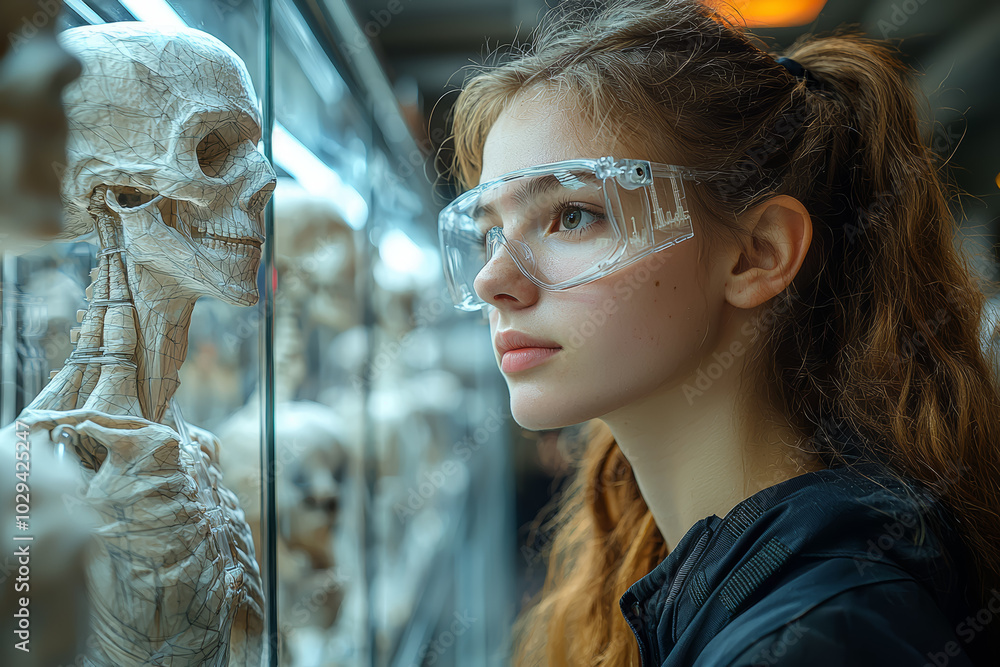 Poster ai helping a student visualize complex scientific concepts, showing the power of ai in enhancing und