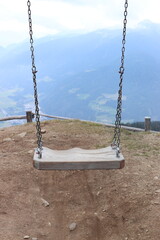 Schaukel auf dem Rosskopf im Südtirol.