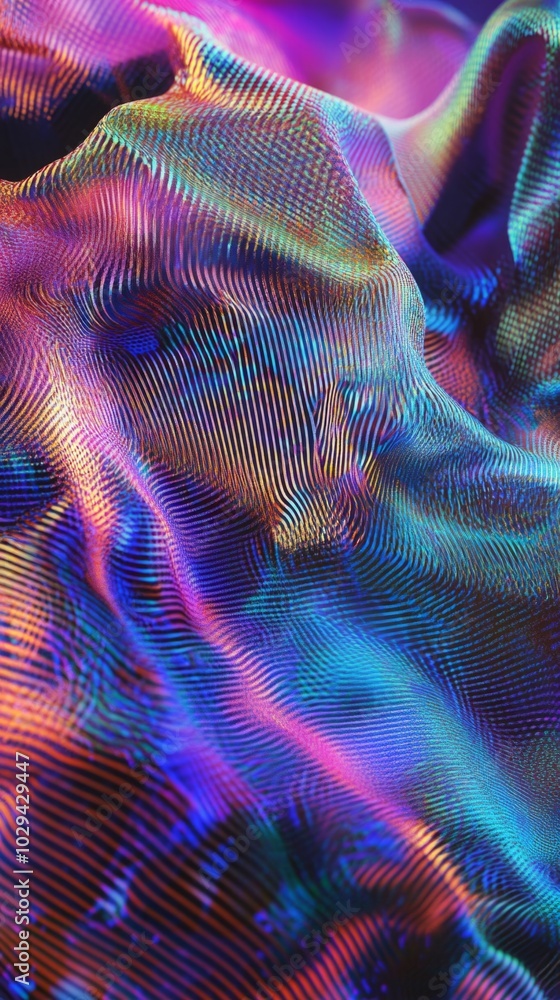 Poster abstract gradient noise grain background with colors gradation. neon holograph colors wavy in grain 