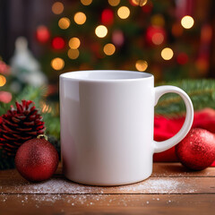 christmas mug mockup