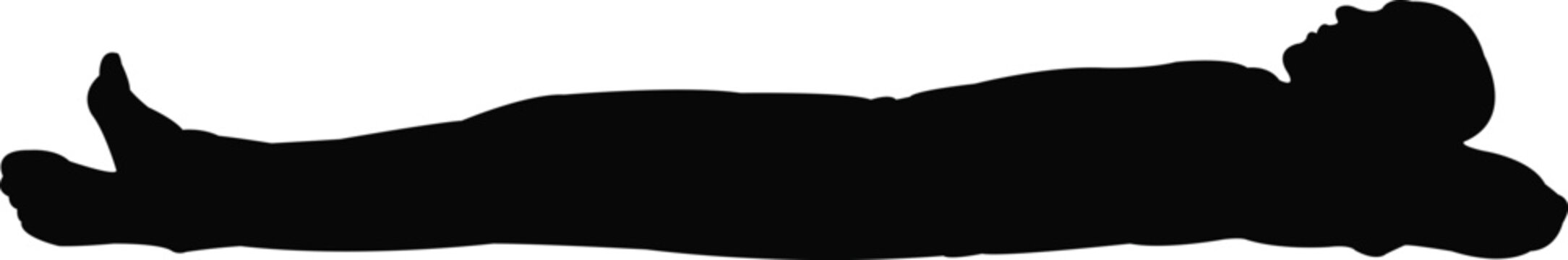 a man body silhouette vector