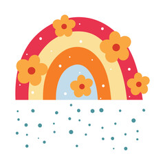 flat vector, cute cartoon illustration