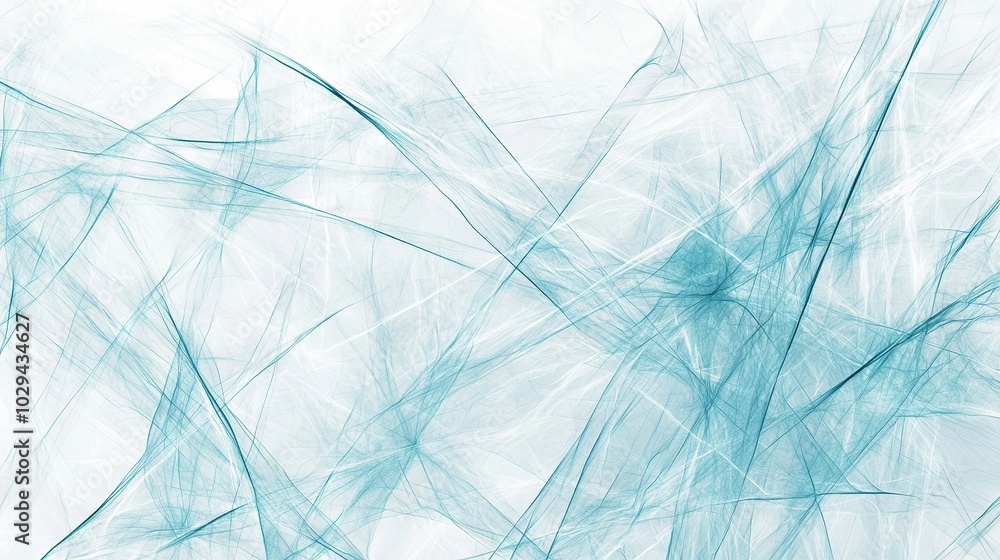 Aufkleber white and blue abstract background with lines of different widths and shapes on a light blue backgro