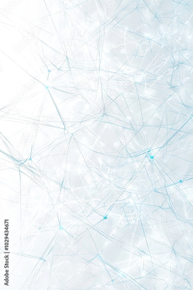 Poster a white and blue abstract background with lines and dots, as well as a white background with lines a