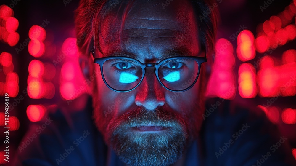 Poster software developer working on a laptop in an office, representing the problem-solving and technical 