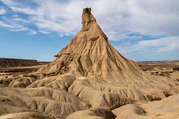 Die Halb-Wüste Bardenas Reales bei Saragossa in Spanien