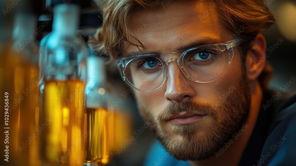 Poster worker performing quality assurance tests on electronics, showcasing the importance of precision and