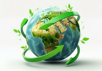 Ecological globe green deal, environment, healthy lifestyle
