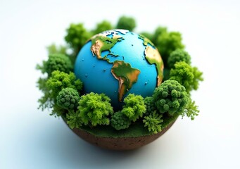 Ecological globe green deal, environment, healthy lifestyle