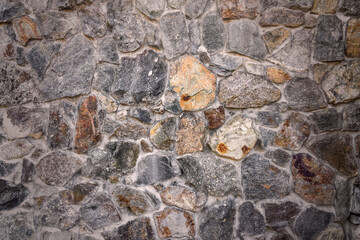 background of an old cobblestone wall. copy space.