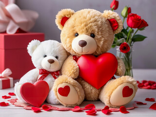 AI-generated image of Valentine’s Day theme, a celebration of love and affection