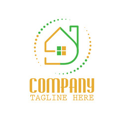 Real estate logo vector template. Corporate real estate logo