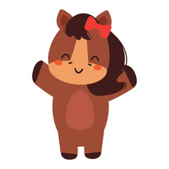 flat vector, cute cartoon illustration