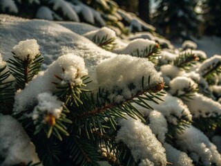 close up of christmas tree