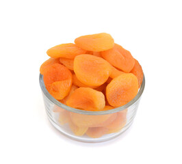 Stack Apricots on white background