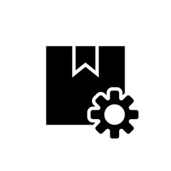 parcel setup and symbol vector. Vector illustration.