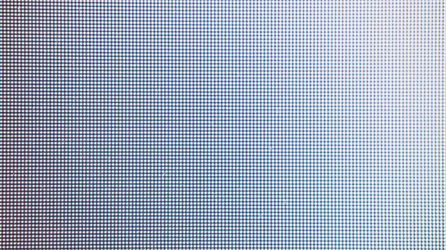 Flashing CRT pixels on TV screen macro
