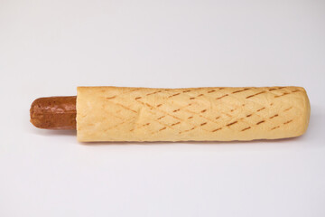 Gourmet Hot Dog featuring Crispy Toppings along with a delicious Sauce for extra flavor