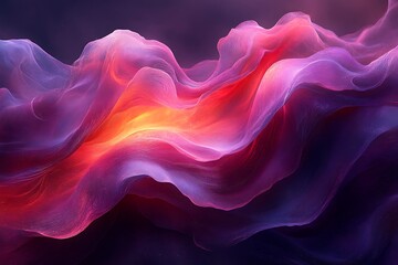 Fototapeta premium Abstract background with flowing colorful waves