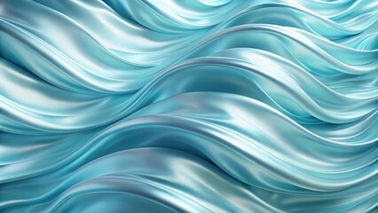 Smooth flowing blue waves with high angle view