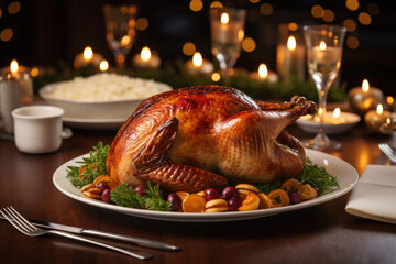 Pavo al horno día de acción de gracias