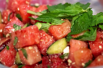 Strawberry Watermelon Salad