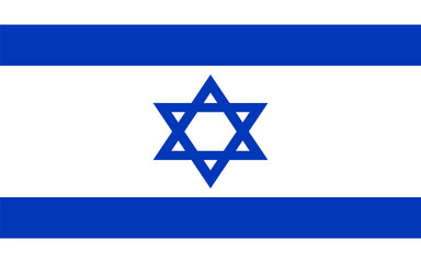 National flag of Israel. Israeli country flag banner background vector illustration 