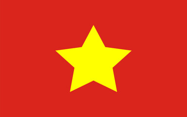 Obraz premium National flag of Vietnam. Vietnamese country flag banner poster background vector illustration 