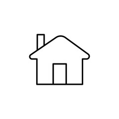 House icon Thin line art isolated