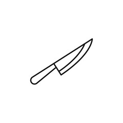 knife icon Thin line art isolated