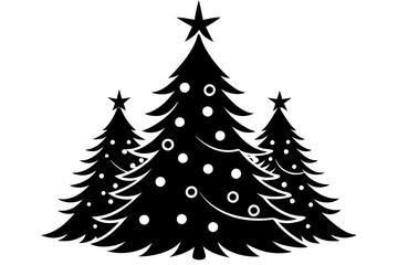Obraz premium christmas tree illustration