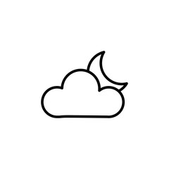 Weather Icon Thin line art isolated