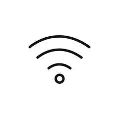 Wifi Signal icon Thin line art isolated