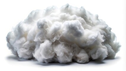 Stormy rainy cloud isolated on white background