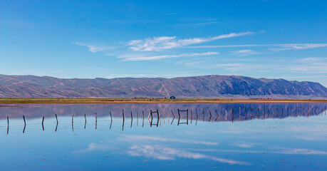 Tranquil Lake Landscape With Reflections in Utah