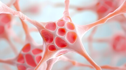 Close-up of Muscle Biopsy Sample Under Microscope