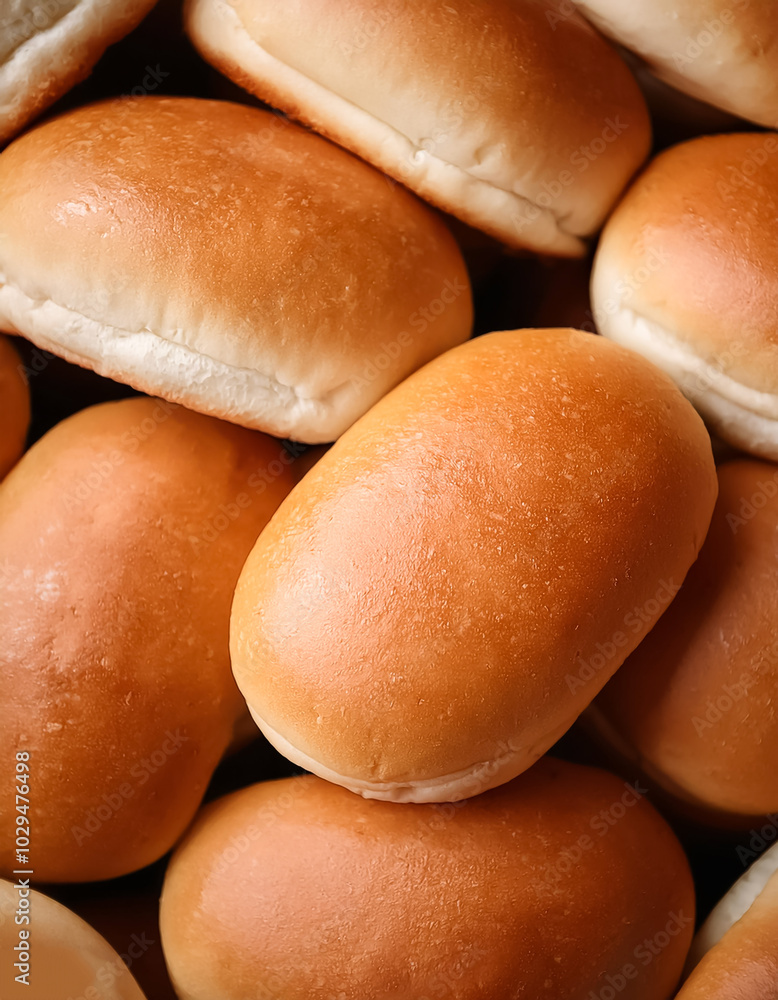 Wall mural hamburger bread bun pattern texture background