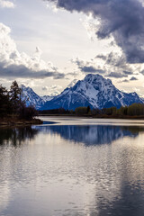 Majestic Grand Teton Reflected in Serene Wyoming Lake