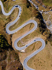 road winding up a mountain